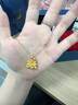 中國黃金好運蓮蓮黃金項鏈女足金蓮花吊墜38婦女神節禮物送媽媽婆婆長(cháng)輩 京速達-足金蓮花吊墜贈S925鏈 曬單實(shí)拍圖