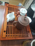 杰藝家用白瓷茶具套裝功夫茶具實木茶盤整套陶瓷青花蓋碗茶杯托盤茶臺 (套裝A)藍山水+小蘭香茶盤 曬單實拍圖