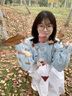 DXOT韓系甜美慵懶感藍(lán)色毛衣女秋冬季2025新款寬松加厚套頭針織衫上衣 藍(lán)色 M 45/55kg 曬單實(shí)拍圖