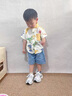 G.DUCKKIDS童裝男童夏裝套裝兒童服裝一歲寶寶衣服小童短袖襯衫兩件套小男孩 恐龍襯衫 90 尺碼1~2歲【 80-90cm】cm 曬單實(shí)拍圖