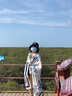 RORONOA 長絲巾女夏季薄大多功能夏天外搭海邊時尚防曬大披肩沙灘巾紗巾 帆船白色 曬單實拍圖