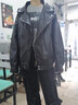 楠馨妤皮夾克外套男機車(chē)服韓版潮流街頭情侶寬松PU皮衣青少年男女外套 文藝小伙-Y301黑色 XL 曬單實(shí)拍圖