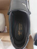 蜻蜓牌秋冬季皮鞋男中老年男鞋爸爸休閑商務(wù)真皮軟牛皮父親大碼棉鞋透氣 黑色 40 曬單實(shí)拍圖