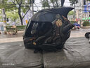 JIEKAI3c認證摩托車(chē)頭盔全盔帶藍牙耳機內置一體男女覆式四季機車(chē)電動(dòng)車(chē) 船長(cháng)（帶藍牙耳機加牛角） XL 曬單實(shí)拍圖