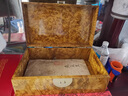 歐西曼 黃金樟實(shí)木首飾盒擺件珠寶飾品耳環(huán)項鏈飾收納盒復古公主防塵盒 黃金樟首飾盒 24*14*8.5cm 曬單實(shí)拍圖