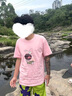 NASALIKE聯(lián)名短袖t恤男士夏季日系派大星休閑純棉女半袖上衣體恤衫 粉色 3XL 曬單實拍圖