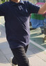 糖晰兒童夏季純棉POLO衫男童女童短袖帶領(lǐng)T恤中大童夏裝翻領(lǐng)上衣 藏青色 160 適合91-105斤 曬單實(shí)拍圖