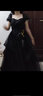 梵奧格（FANAOGE）成人禮服女18嵗禮服裙子學(xué)生連衣裙胖mm大碼法式黑色晚禮服女2023 黑色 4XL 【165斤-180斤左右穿著】 曬單實(shí)拍圖