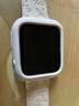 例米適用蘋(píng)果applewatch10/9/8手表S7表帶iwatch7保護套S10/9/8硅膠s6軟殼邊框ultra保護殼 砂粉色 適用iwatch 6/5/4/se40mm 曬單實(shí)拍圖