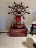 信天游大型落地船舵領(lǐng)航舵擺件大海航行靠舵手公司開(kāi)業(yè)禮品高檔大擺件 棗紅色【高度175CM】 曬單實(shí)拍圖