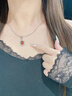 COISE十二生肖蛇紅瑪瑙吊墜 S925銀項(xiàng)鏈女士鎖骨鏈轉(zhuǎn)運(yùn)套鏈本命年禮物 925銀靈蛇紅瑪瑙吊墜+925銀鏈 曬單實(shí)拍圖