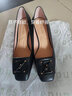 萊爾斯丹[DKC]秋季新款商場(chǎng)同款通勤方頭金屬飾粗跟女單鞋4T60504 黑色 BKL 35 曬單實(shí)拍圖