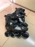 米高成人溜冰鞋轮滑鞋直排轮男女旱冰鞋休闲刷街SEBA联名HV2017 黑灰色 41 实拍图