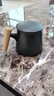 朗特樂(lè ) 創(chuàng  )意木柄陶瓷泡茶杯過(guò)濾茶杯茶水分離陶瓷杯快客杯旅行杯隨手杯黑陶帶過(guò)濾馬克杯辦公泡茶杯咖啡杯 曬單實(shí)拍圖