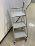 金超得圖書(shū)館推車(chē)書(shū)車(chē)書(shū)梯檔案室文件移動(dòng)檔案小推車(chē)登高梯多功能工具車(chē) 加厚三層書(shū)梯 曬單實(shí)拍圖