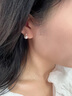喜鉆王妃Akoya海水珍珠鉆石耳釘女18K金耳環(huán)戴妃款白領(lǐng)風(fēng)生日禮物 akoya白7.5-8mm+8分鉆 曬單實(shí)拍圖