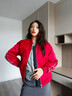 TOMMY HILFIGER【膠囊系列】25秋冬男女防潑水蛇年雙面穿棒球棉服夾克外套 紅色/藏青色XMP M （推薦：115-125斤） 曬單實(shí)拍圖