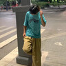 牧唯美式速干簡約泡泡紗短袖polo衫男士2025春夏寬松休閑高級翻領體恤 軍綠色 L [建議115-130斤] 曬單實拍圖
