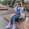 唐思薇牛仔背帶褲女2025新款韓版寬松顯瘦連體背帶褲春夏九分吊帶牛子褲 主圖款 L 曬單實(shí)拍圖
