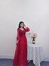 塞德勒敬酒服新娘2025新款秋冬高貴氣質(zhì)紅色長(cháng)款結婚宴會(huì )晚禮服裙女大氣 酒紅色長(cháng)款 M(建議96-105斤) 曬單實(shí)拍圖