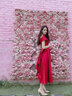 塞德勒敬酒服新娘新款遮手臂2025秋款秋季小個(gè)子酒紅色訂婚禮服緞面長(cháng)款 酒紅色中長(cháng) S(建議86-95斤) 曬單實(shí)拍圖