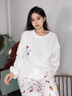 TJVFKitty凱蒂貓珊瑚絨秋冬季睡衣女加絨加厚卡通家居服套裝 KT貓【套裝】 2XL (建議140-160斤) 曬單實(shí)拍圖