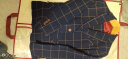 ELPA儿童西服套装男童小西装外套中大童花童礼服男孩格子钢琴演出服装 中蓝橘格6件套:5件套+口袋巾 135码 身高125-135cm 重55-60斤 实拍图