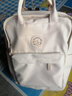 瑞潮學(xué)院少女雙肩包日系軟妹初高中書(shū)包森系純色大學(xué)生百搭手提背包 白色【扭扭結】 曬單實(shí)拍圖