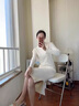 皮爾卡丹（pierre cardin）中長(zhǎng)款針織打底連衣裙女秋冬季新款純色半高領(lǐng)修身毛衣裙子 卡其色 M 建議100-110斤 曬單實(shí)拍圖
