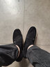 楓葉（leaveland）男鞋春夏新品簡(jiǎn)版透氣厚底一腳蹬老北京帆布鞋男軟底休閑樂(lè )福鞋男 黑色（皮鞋碼） 40 曬單實(shí)拍圖