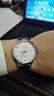 天王（TIAN WANG）手表商務(wù)時(shí)尚皮帶石英表日期顯示男表女表情侶表生日禮物 白盤(pán)棕帶情侶對表3886 曬單實(shí)拍圖