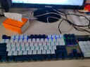 飞利浦（philips） 机械键盘鼠标套装 有线键盘 游戏办公键盘台式笔记本电脑键盘104键打字键盘 浅蓝深蓝拼色经典版（青轴） 实拍图