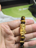 周大生黃金貔貅男手串虎眼石手鏈送男友七夕禮物 金重約2.5g 曬單實拍圖