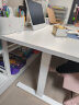 乐歌电动升降电脑桌站立式台式书桌家用写字桌青春派E2雅白色1.6m桌 实拍图