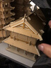 齊峰3d立體拼圖積木玩具擺件古建筑房屋模型禮物木質(zhì)兒童成人手工diy 黃鶴樓 曬單實(shí)拍圖