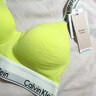 Calvin Klein內衣【摩登引力帶】女士舒適ck無(wú)鋼圈軟支撐海邊提花肩帶美背文胸 SLM-檸檬黃 S 推薦70A-75A 曬單實(shí)拍圖