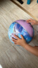 迪士尼皮球儿童篮球 3号5号宝宝拍拍球幼儿园专用球足球玩具球类 DAA20189-Q冰雪紫5号 实拍图