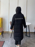 波司登（BOSIDENG）羽絨服男女同款情侶裝長(cháng)款連帽新國標90絨商場(chǎng)同款外套 【店長(cháng)推薦】黑色8056 XS 155/80A 體重約110-130斤 曬單實(shí)拍圖
