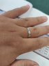 夢芊汐925銀情侶戒指一對男女閉口對戒求訂婚結(jié)婚七夕情人節(jié)禮物送女友 約定一生對戒（閉口）尺碼請留言 曬單實(shí)拍圖