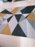 梦蜓水晶绒客厅地毯 亲肤舒适耐脏防滑 几何黄 现代简约 160*230cm 实拍图