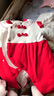 G.DUCKKIDS嬰兒衣服秋冬夾棉連體衣寶寶紅色拜年新年裝滿(mǎn)月服過(guò)年新生兒冬裝 仙女兔紅色【加厚300克】 73cm (M) 15斤以?xún)?曬單實(shí)拍圖
