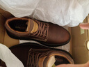斯凱奇（Skechers）男士皮鞋夏季薄款商務(wù)男鞋高檔德比鞋軟底舒適英倫休閑鞋204702 曬單實(shí)拍圖