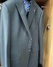 威可多（VICUTU）男士潮流【小藍西】西服羊毛春夏易打理正裝結婚禮服外套 西服185B或西褲96 藍色西服 曬單實(shí)拍圖