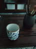 和風(fēng)四季日式釉下彩馬杯陶瓷水杯個(gè)性茶杯早餐杯子創(chuàng  )意直口杯 （鉤藤）茶杯（130ml）單個(gè) 曬單實(shí)拍圖