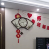 Caravel扇形中式石英鐘表掛墻實(shí)木裝飾掛表鐘飾電波時(shí)鐘客廳裝飾畫掛鐘 獨(dú)谷幽蘭大號(hào) 曬單實(shí)拍圖