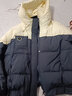 紫洛妮（ZILUONI）短款羽絨服面包服少女孩冬裝新款2023高中學(xué)生大童白鴨絨加厚外套 【套裝】藏青+藏青W339 XXL 曬單實(shí)拍圖