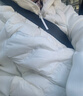 鴨鴨品牌輕薄羽絨服男女短款春秋新款雙拼連帽加大碼保暖內膽情侶外套 米白色 男女同款 L (175) （建議131斤-145斤） 曬單實(shí)拍圖