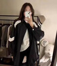 羅蒙（ROMON）外套女春秋季新款2025chic高級感寬松休閑百搭小個(gè)子棒球服上衣 黑色 L -110-130斤拍 曬單實(shí)拍圖