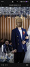 By Creations柏品布雷澤純羊毛單西服男士商務(wù)休閑職業(yè)正裝雙排扣西裝外套上衣 藏青色（雙排扣） 50 (175/96A) 曬單實(shí)拍圖