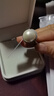 珍珠皇后 S925銀13-14mm淡水珍珠戒指活口女戒 生日禮物送老婆 曬單實(shí)拍圖